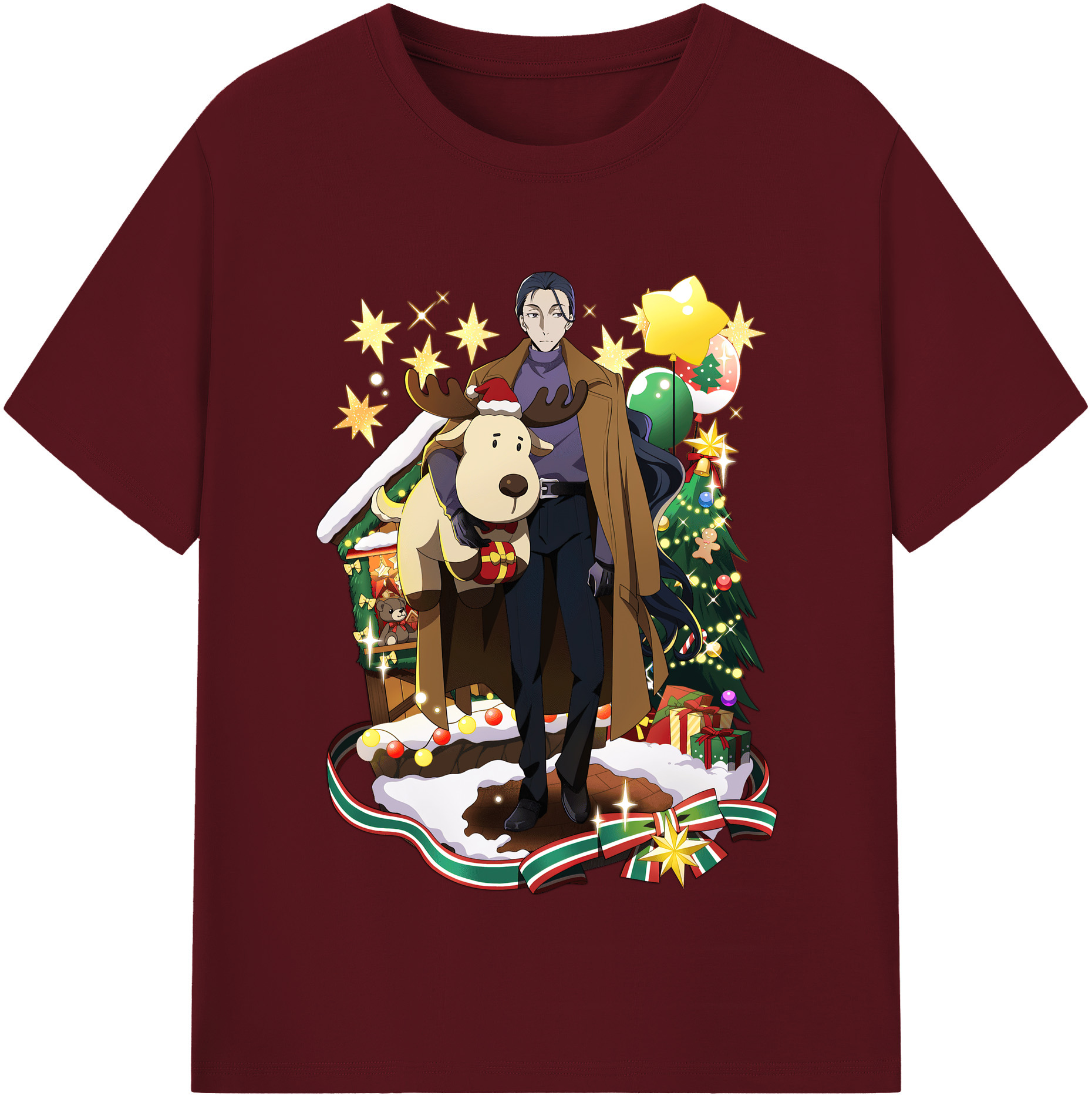 （画像用） 文豪ストレイドッグス Bungo Stray Dogs 綿100％半袖Tシャツ（フロントプリント）